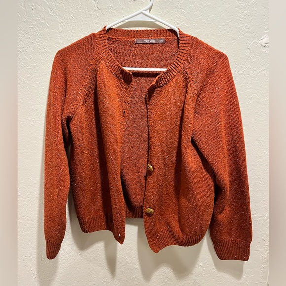 The Veil Orange Cardigan Size M - Picture 3 of 13